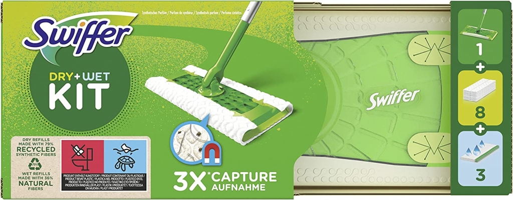 SWIFFER STARTERKIT SCOPA+8+3pa