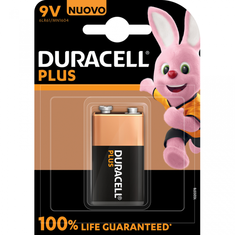 PILA DURACELL PLUS 100 9V 1pc 