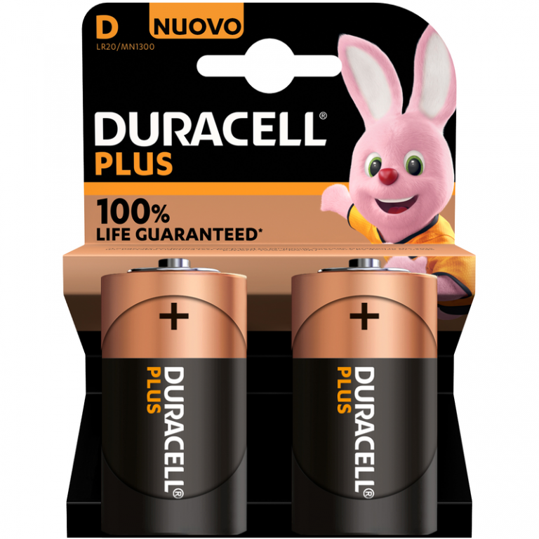 PILA DURACELL PLUS 100 D 2pc  