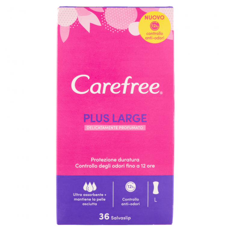 ASSORBENTI CAREFREE MAXI PLUS LARGx36