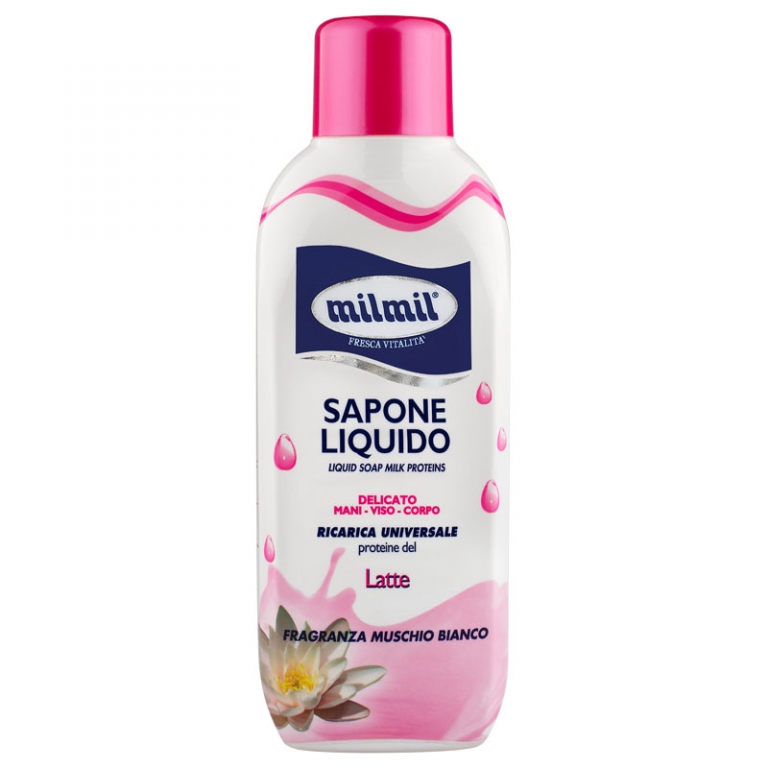 SAPONE LIQ.MIL MIL RICARICA LATTE LT.1