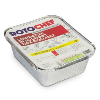 QUIK CONTENITORE ALLUMINIO C/COP.2PORZ.3pz.